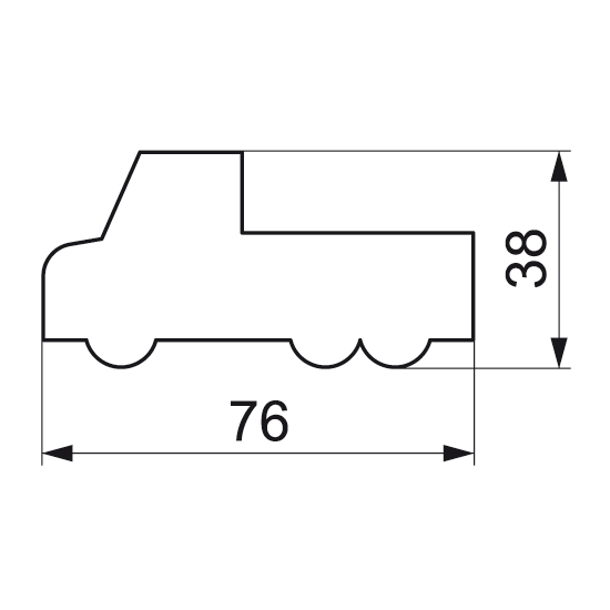 Formula "Kravas automašīna", 7,6 cm