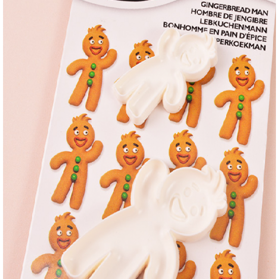 Gingerbread Man formelės / išpjovikliai, 2 vnt.,  4,5 cm, 6,5 cm