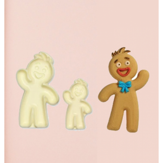 Gingerbread Man formelės / išpjovikliai, 2 vnt.,  4,5 cm, 6,5 cm