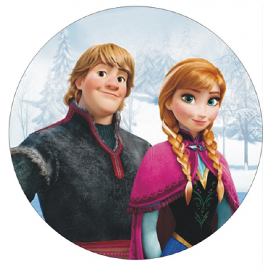 Ēdama bilde "Frozen heroes", Ø 18 cm