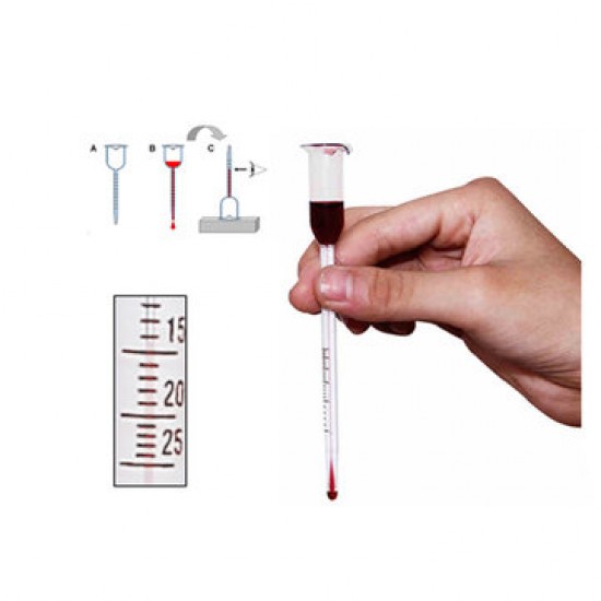 Kapiliarinis vyno stiprumo termometras / vynometras, 0-25‰