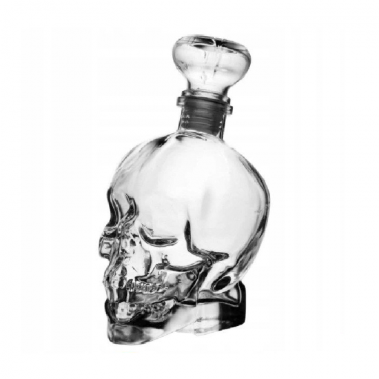 Stikla karafe viskijam "Skull", 0,7 l