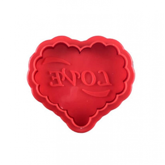 Forma ar nospiedumu "Heart LOVE", 5,0 cm