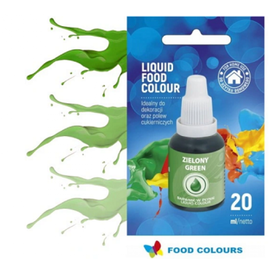 Skysti žali maisto dažai Food Colours, 20 ml